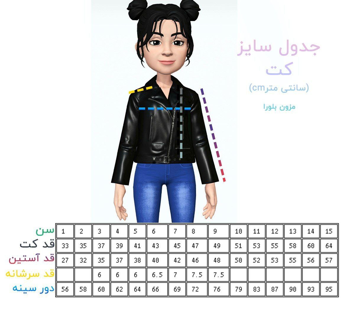 سایز بندی کت